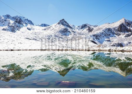 Autumn season in  Kackar Mountains in the Black Sea region of Turkey. Beautiful mountains landscape.