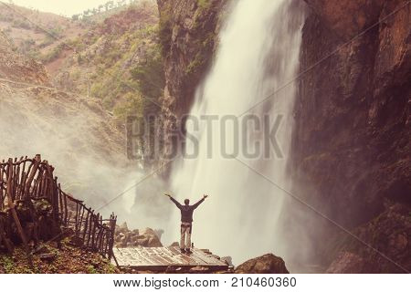 Kapuzbasi waterfall, Kayseri province, Turkey