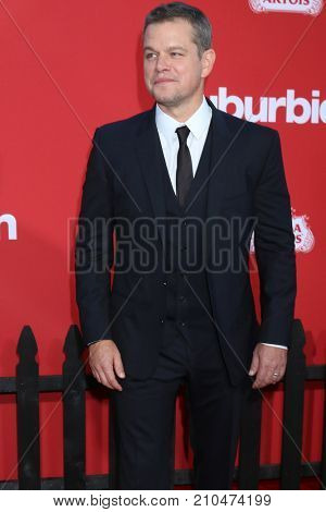 LOS ANGELES - OCT 22:  Matt Damon at the 