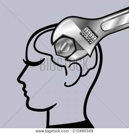Tighten Nuts And Bolts Vector Illustration Clip-art Image