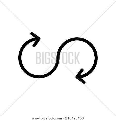 Arrow flat icon. Single igh quality outline menu pictograms in modern flat style. Black information symbol for web design and mobile app on white background. Arrow line logo.