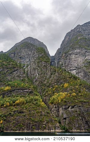 Geiranger fjord Beautiful Nature Norway. It is a 15-kilometre (9.3 mi) long branch off of the Sunnylvsfjorden which is a branch off of the Storfjorden (Great Fjord).