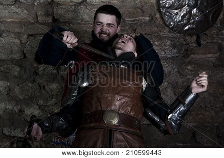 Warrior Holding His Knife