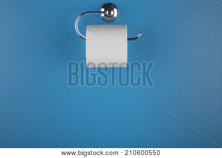 toilet paper close-up isolated on white background