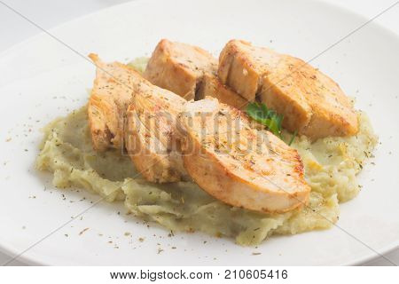 Chicken Fillet With Sweet Potato Puree