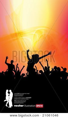 Fondo de evento de música. Ilustración de Vector eps10.