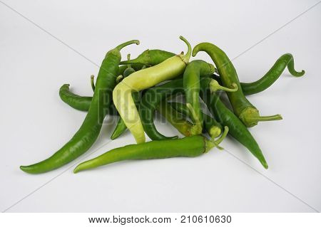 chili pepper isolated on a white background Clipping Path