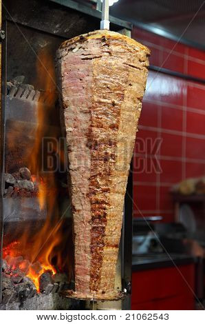 Tureckého Döner Kebab