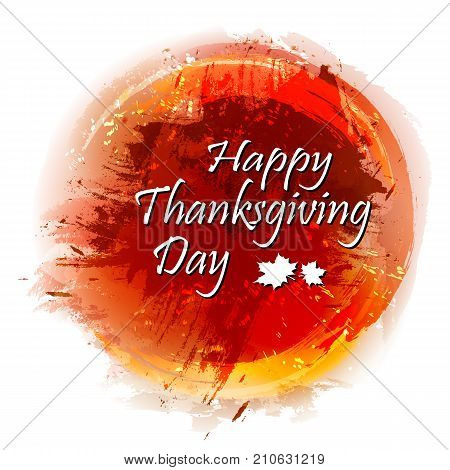 Happy Thanksgiving day colorful background. Vector illustration.