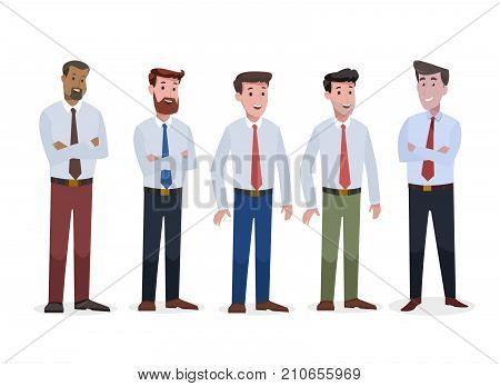 Set of corporate and office people for animation and print purpose