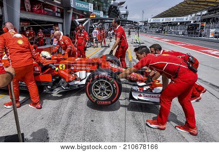 Sebastian Vettel Of Germany And Scuderia Ferrari