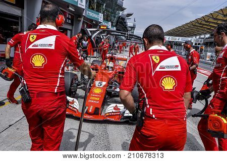Sebastian Vettel Of Germany And Scuderia Ferrari