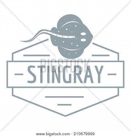 Stingray logo. Simple illustration of stingray vector logo for web