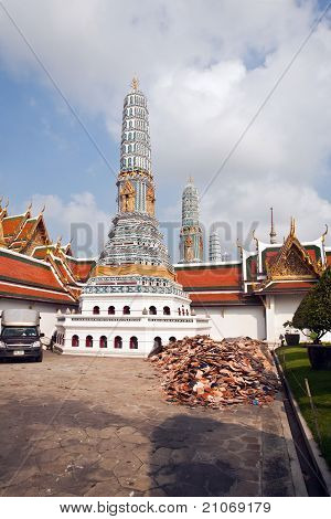 ศรีอยุธยาในพระบรมมหาราชวังในกรุงเทพมหานครในบริเวณวัดพระแก้วชื่อดัง