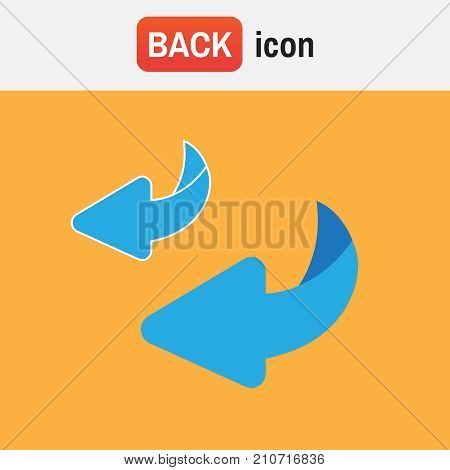 Bounce Back. Flip Over Or Turn Vector Icon