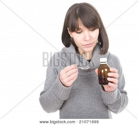 病気の女性