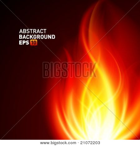 Brûler la flamme feu vector background