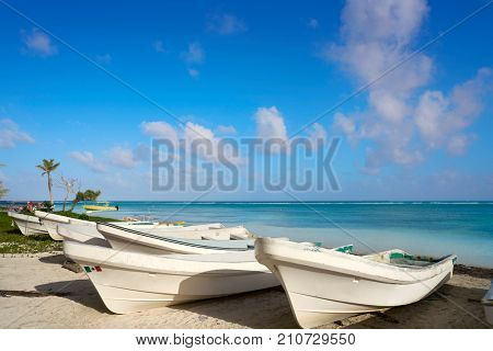 Mahahual Caribbean beach in Costa Maya of Mayan Mexico