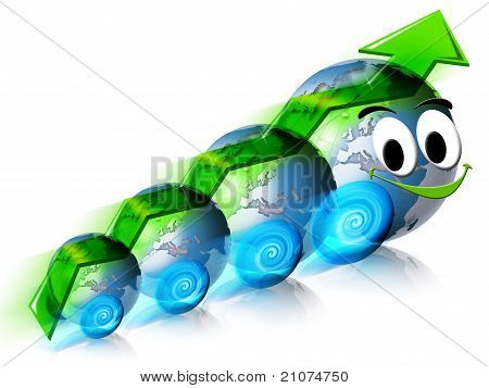 Locomotive sourire de monde de Business & financière