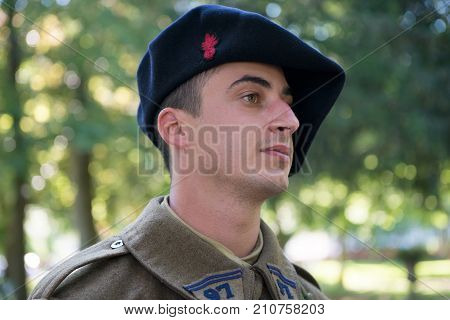 a portrait of a french soldier 1940