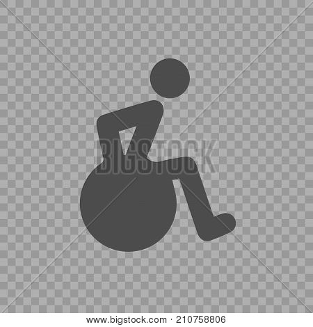 Wheelchair acess concept vector icon eps 10.