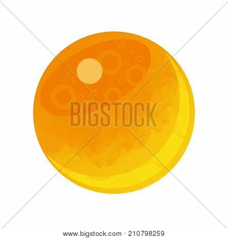 A berry of red caviar isolated on white