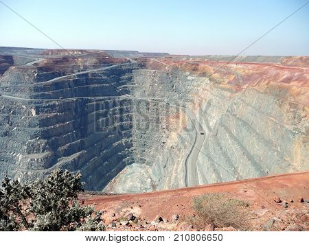 The Super Pit - a gold mine also known as Finiston Open Pit at Kalgoorlie in Western Australia