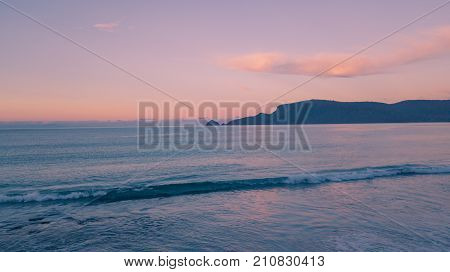 View Of Bruny Island Beach In The Late Afternoon.
