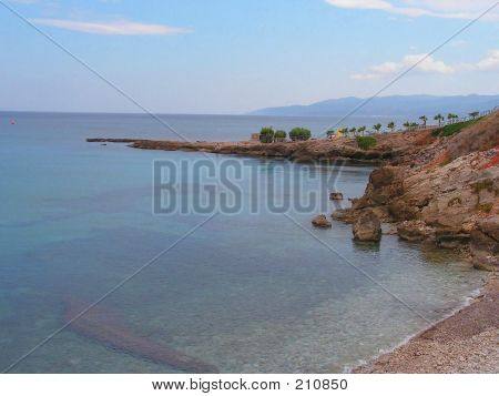 Stranden fra kysten af Hersonissos