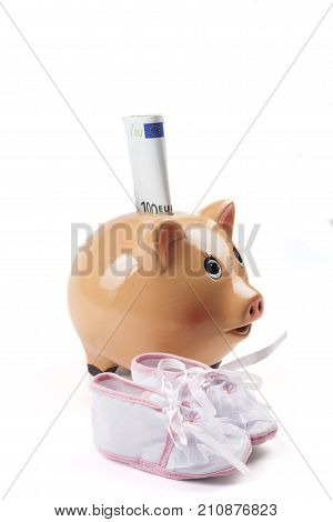 Hundred Euro In Piggy
