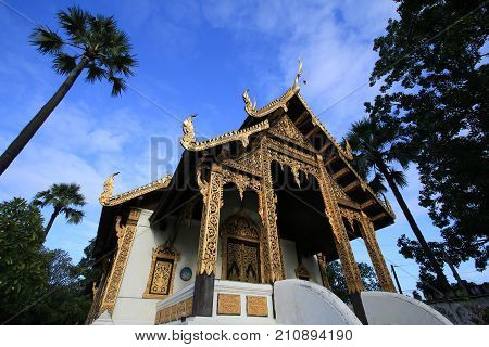 Wat Phra That Sri Chom Thong, Chiangmai Province, Thailand.
