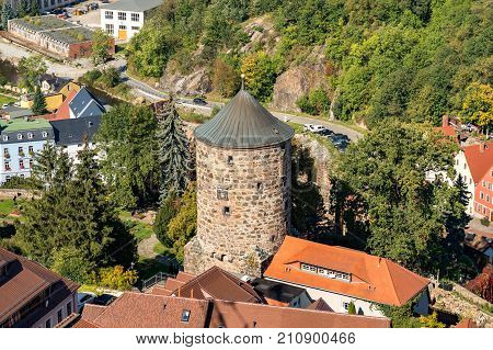 Nikolai tower in the town of Bautzen in Saxony