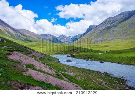 View Over Valley From The Horse Back, Kyrgyzstan