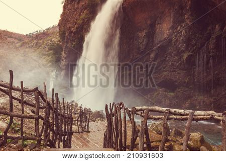Kapuzbasi waterfall, Kayseri province, Turkey