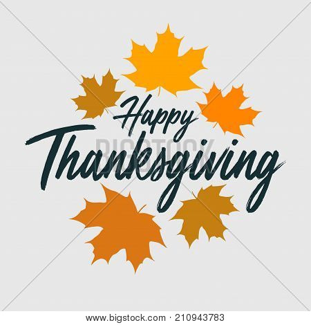 Thanksgiving typography banner. 