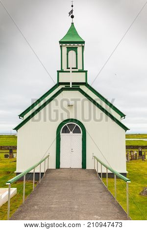 Gardur June 2013 This old Church is part of the Museum og Gardur that is a great point of interest for visitors coming here in this period as it tells the story of how fishing developed and the history of the people who lived and worked in the community.