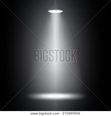 background stock vector, spot light in dark atmosphere