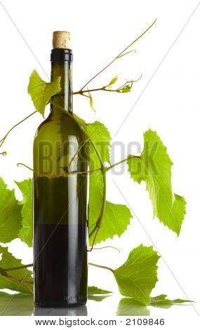 Weinbau- und Flasche
