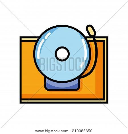 school bell alert object design vector illustration
