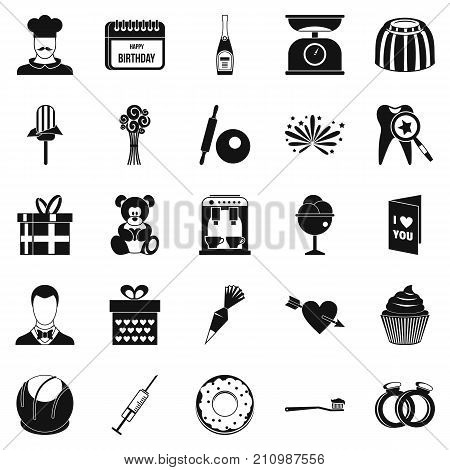Dulcet icons set. Simple set of 25 dulcet vector icons for web isolated on white background