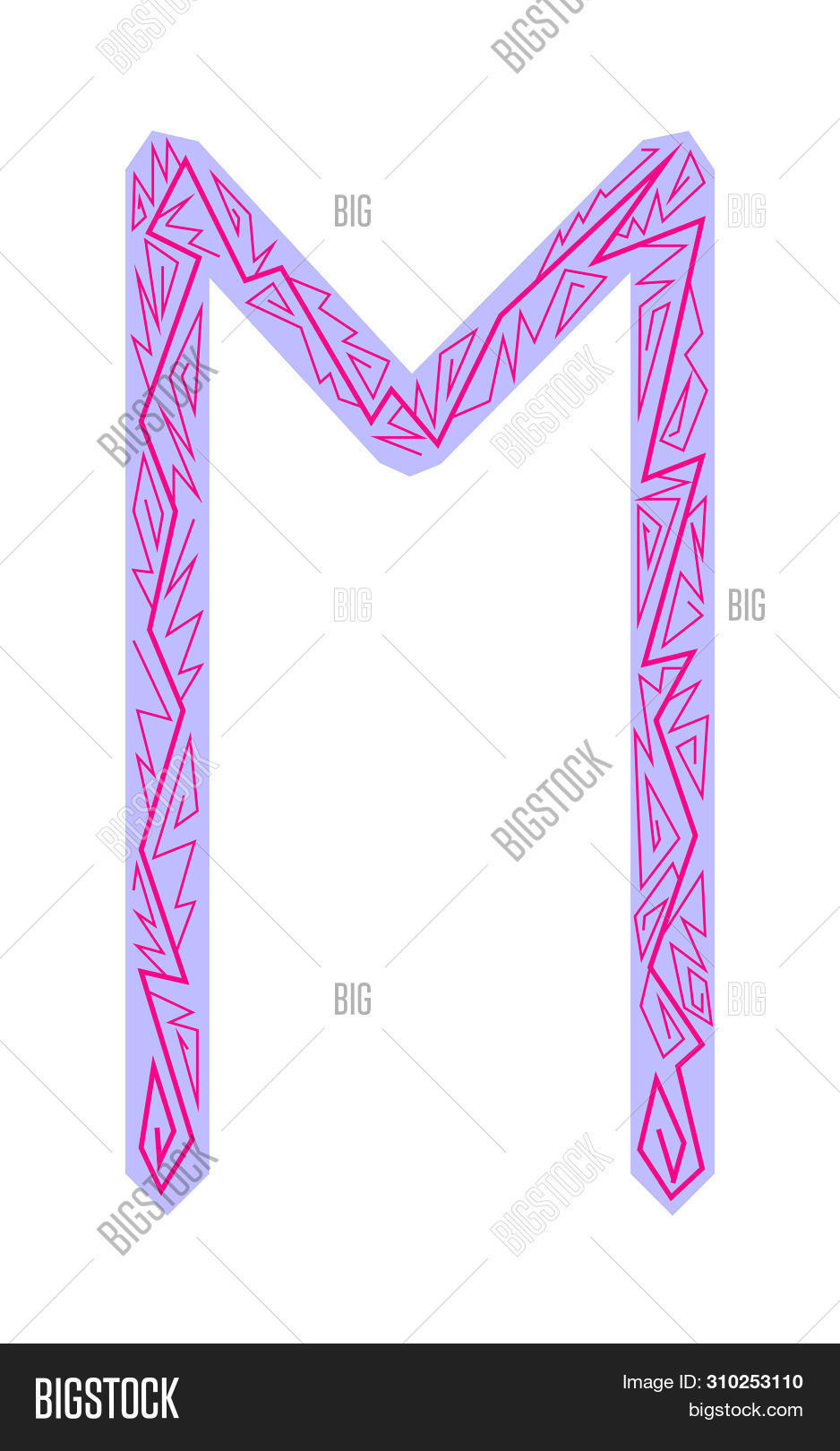 Rune Ehwaz. Ancient Image & Photo (Free Trial) | Bigstock