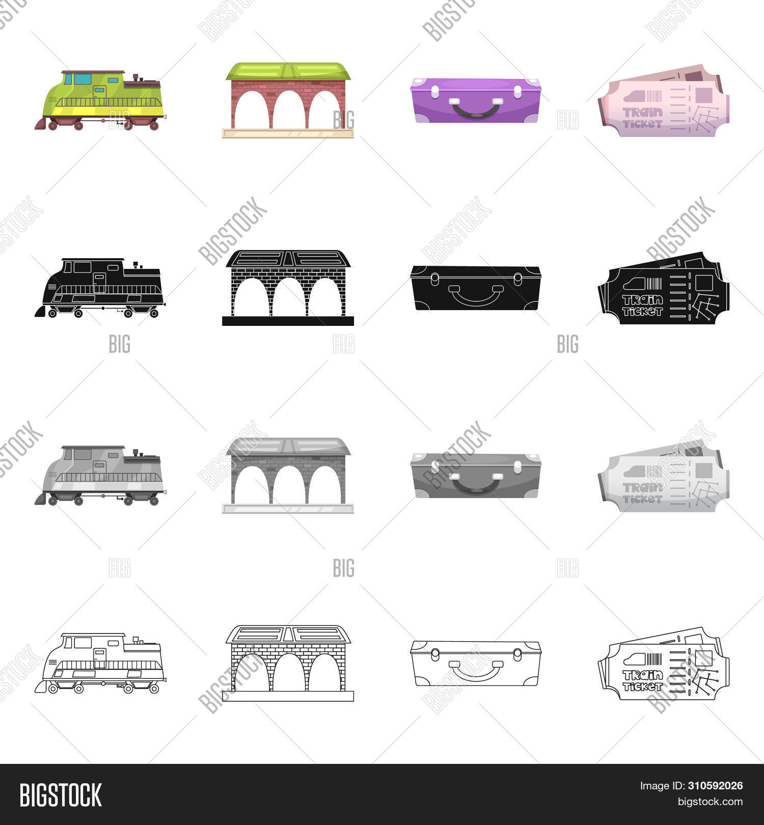 Bitmap Design Train Image & Photo (Free Trial) | Bigstock