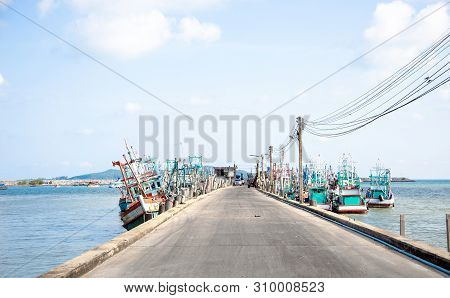 Road Shore To Fisherman Boat And Transportation