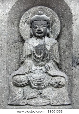 Sculptuur op de Jade Buddha Temple