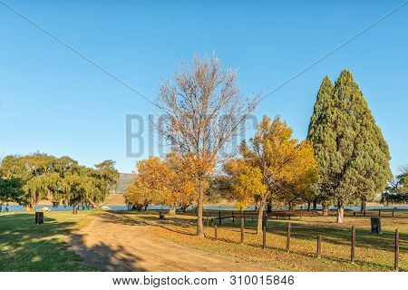 Camping Sites Next To The Dam At Vrede In The Free State Province