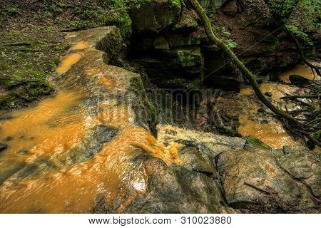 Magarethenschlucht Gorge Along The Neckarsteig Long-distance Hiking Trail In Germany