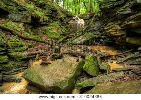 Magarethenschlucht Gorge Along The Neckarsteig Long-distance Hiking Trail In Germany
