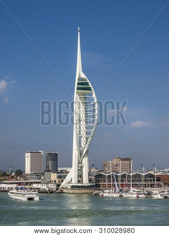 Spinnaker Tower Portsmouth England 19 July 2014. The 170 Metre Emirates Spinnaker Tower Portsmouth H