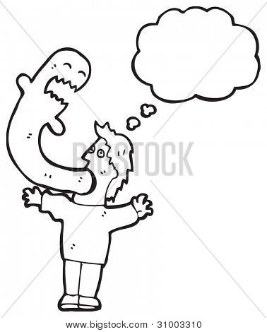 человек обладал призрак мультфильм