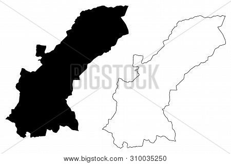 Mashonaland East Province (republic Of Zimbabwe, Provinces Of Zimbabwe) Map Vector Illustration, Scr
